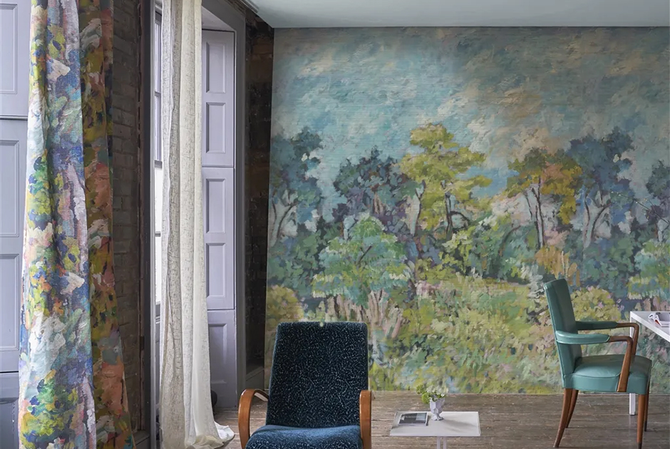 NEW – Foret Impressionniste Grasscloth